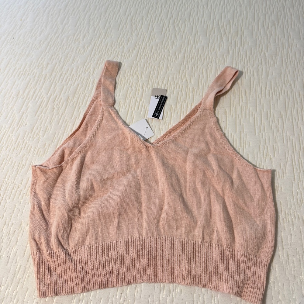BP Pink Knit Crop Top